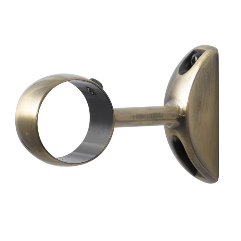 Colours by BandQ Bay End Bracket Brass Effect 28mm