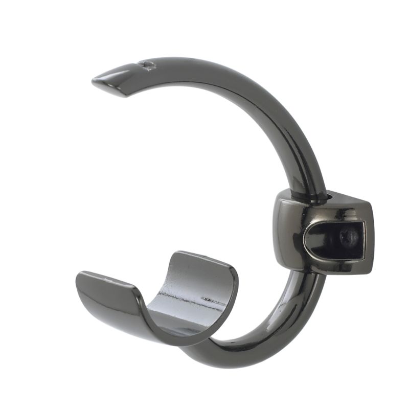 Colours by B&Q Bay Passing Bracket Black Nickel Effect 28mm