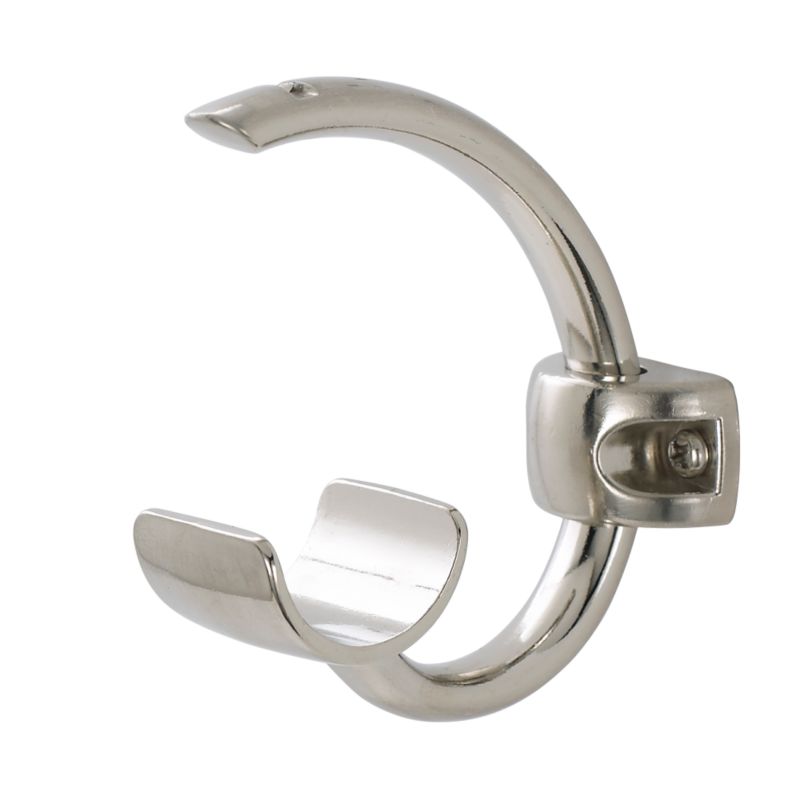 Colours by BandQ Bay Passing Bracket Satin Nickel Effect 28mm