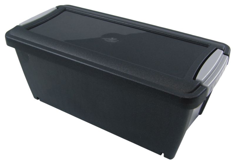 BandQ Core Media Box Includes Lid Black Small