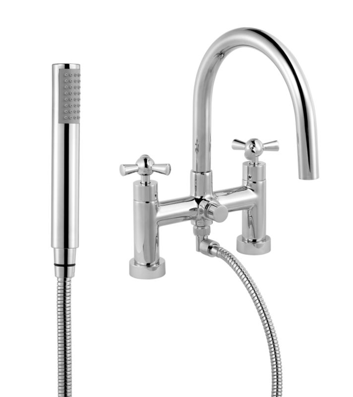 BandQ Porto Bath Shower Mixer Chrome