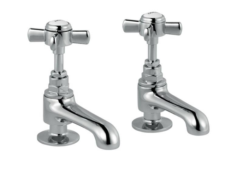 BandQ Classic Basin Taps Chrome