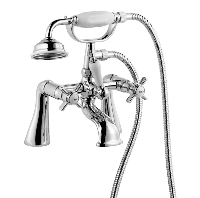 BandQ Classic Bath Shower Mixer Chrome