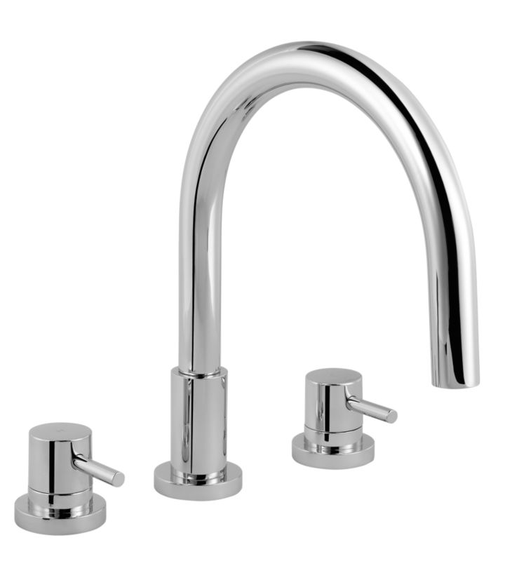 Minima 3 Tap Hole Bath Filler Chrome Effect