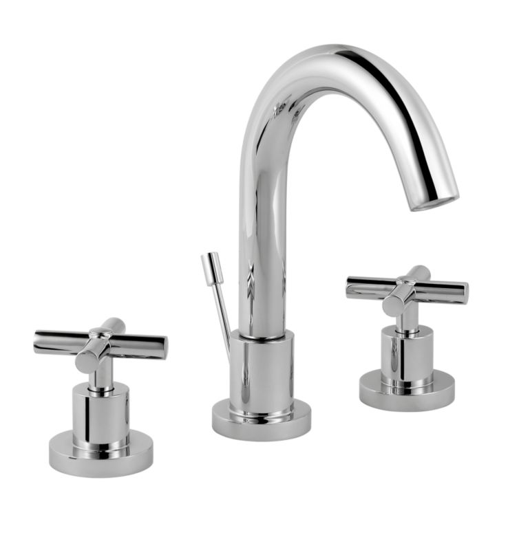 Quattre 3 Tap Hole Basin Mixer Chrome