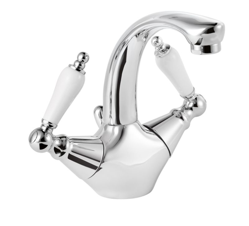 BandQ Select Timeless Ceramic Basin Mixer Chrome Effect