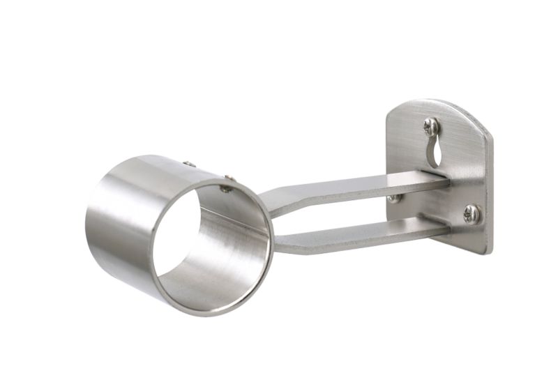 Colours Metal Curtain Pole Centre Bracket in Satin