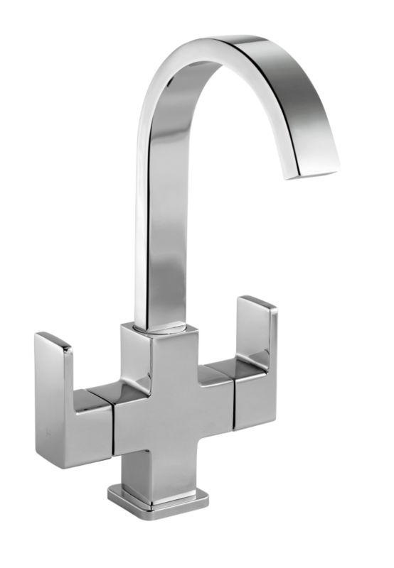 Unbranded Linear Basin Mixer Chrome Effect