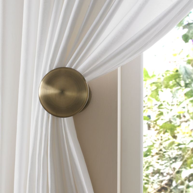 Colours by BampQ Disc Holdbacks Brass Effect Pack of 2