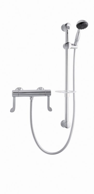 Amber Bar Shower Chrome Effect