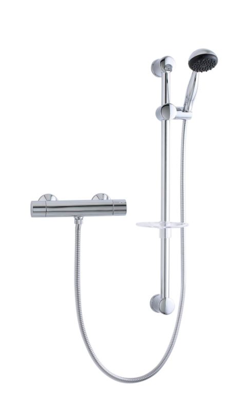 Contour Bar Shower Kit Chrome