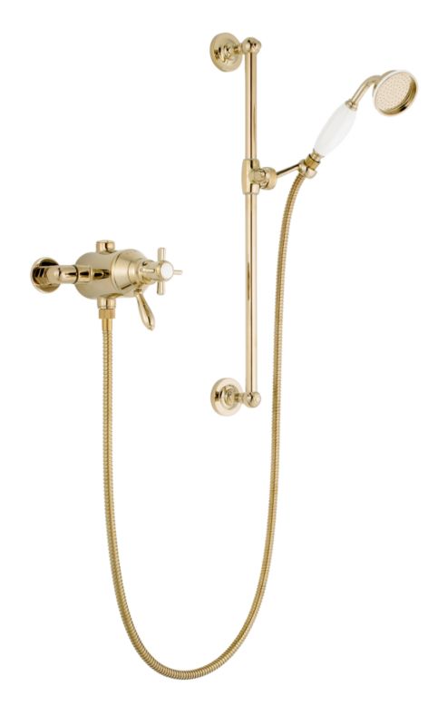 Classic Mixer Shower Kit Gold Effect