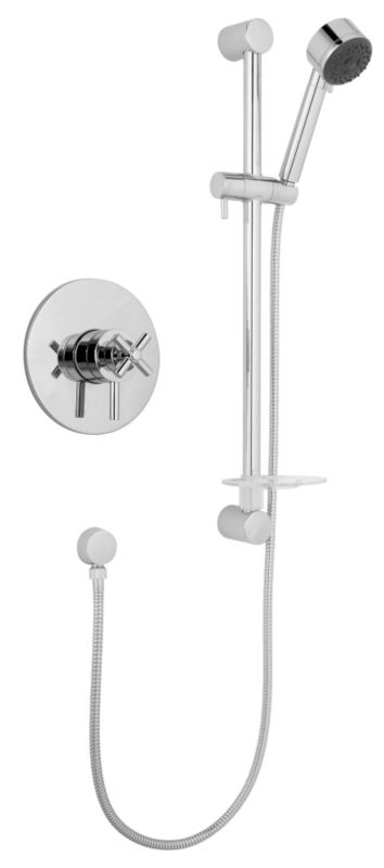 Quattre Mixer Shower Kit Chrome