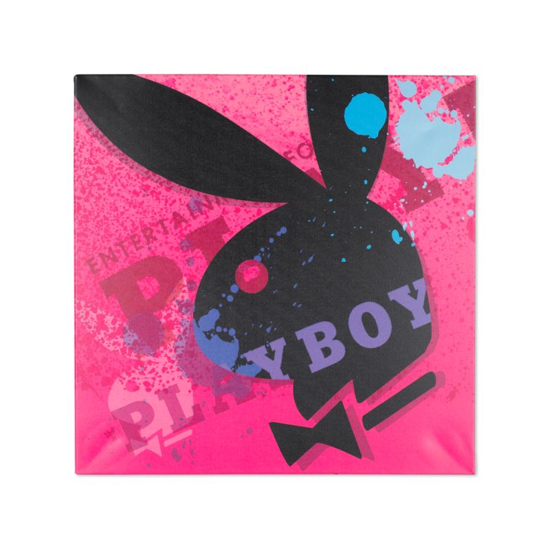 Colours by BampQ Playboy Bunny Canvas Print Pink