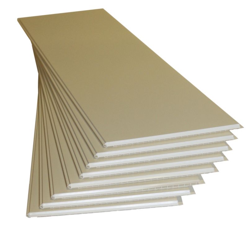 Alternative image for B&Q PVCU Dumaclip Cladding White (L)1200 x (W)250 x (T)10mm Pack of 8