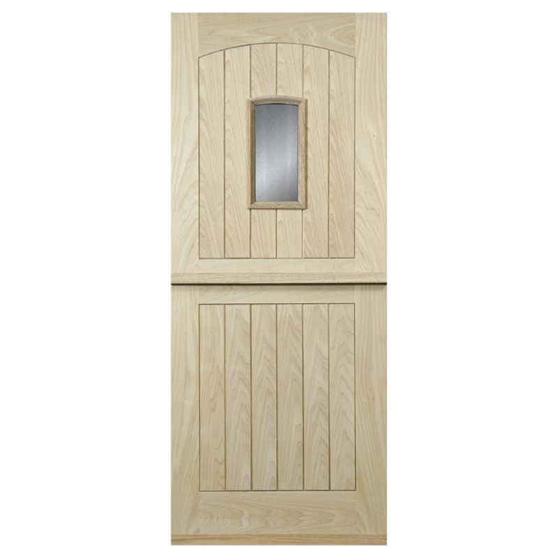 Stable 1 Lite Glazed Hardwood Veneer Exterior Stable Door H1981 x W762 x D44mm