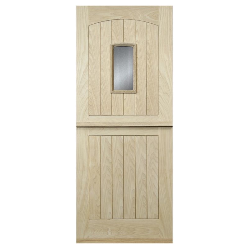 Stable 1 Lite Glazed Hardwood Veneer Exterior Stable Door H1981 x W762 x D44mm