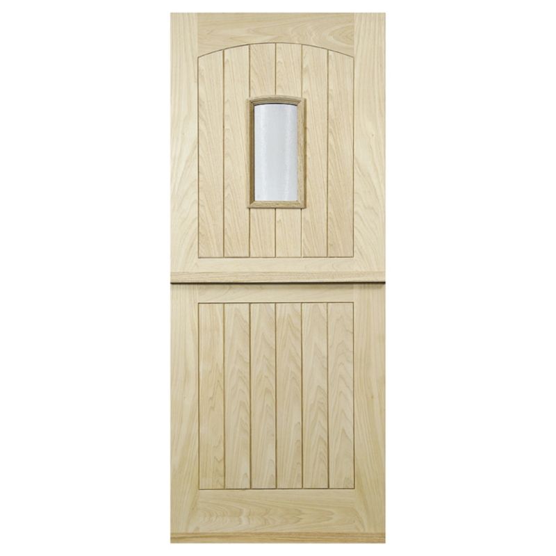 Stable 1 Lite Glazed Hardwood Veneer Exterior Stable Door H1981 x W838 x D44mm