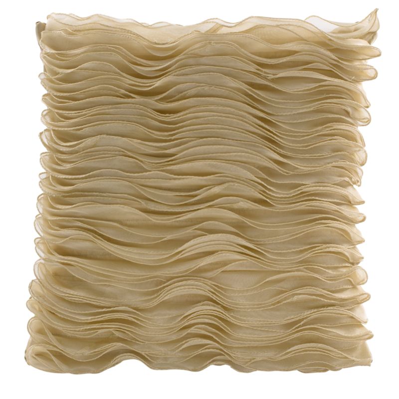 Colours Collection by BampQ Wave Organdy Cushion Gold Effect