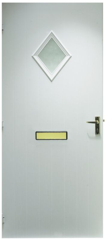 BampQ Archer 1 Lite Composite External Left Hand Door NAT26ARCHL White H1981 x W762 x D44mm