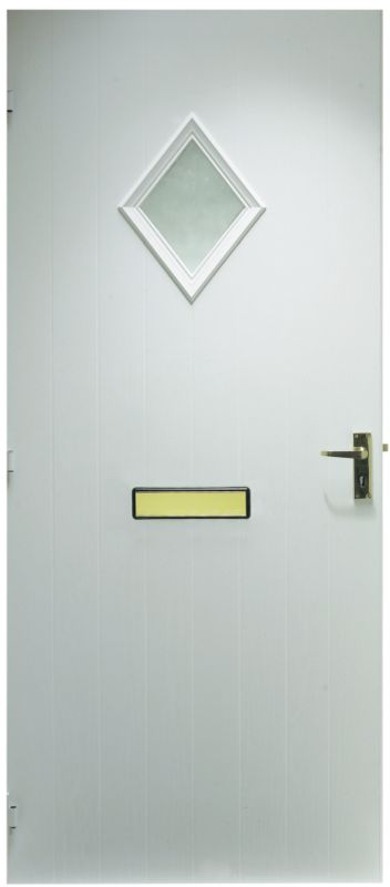 BampQ Archer 1 Lite Composite External Left Hand Door NAT29ARCHL White H1981 x W838 x D44mm