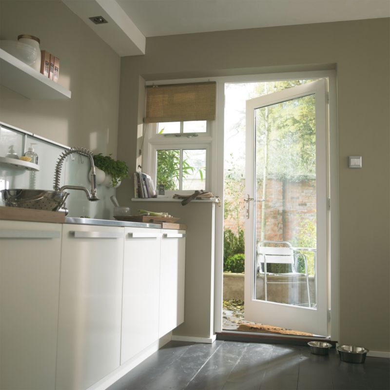 BandQ Hatton Glazed RH Door and Frame Set With 450mm RH Sidelight PP6N4SORHH