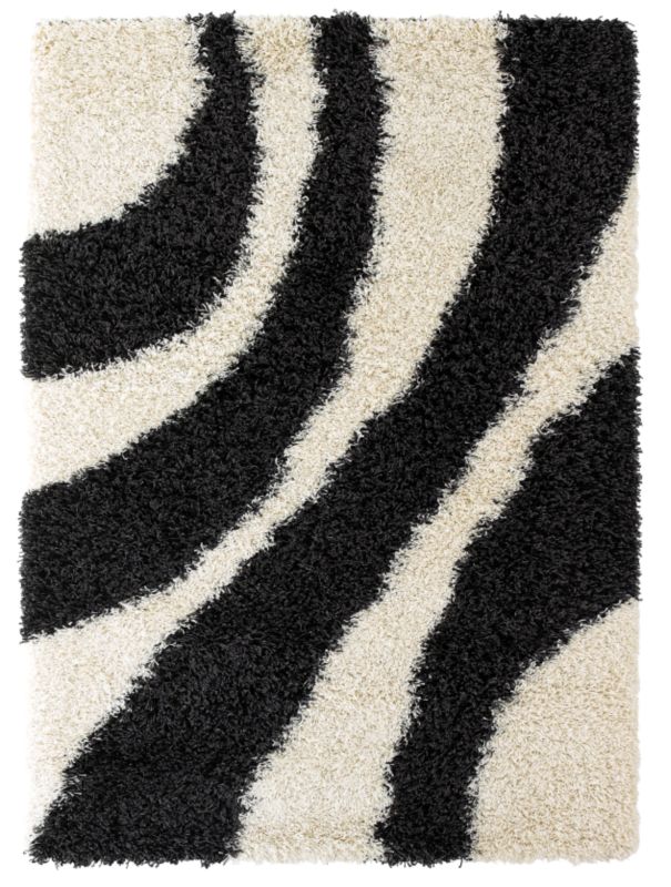 Town & Country Rug Bromley Black/White (L)170cm x (W)120cm