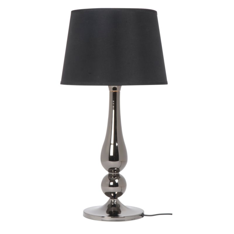 Lights By B&Q Megan Touch Dimmer Black Table Lamp