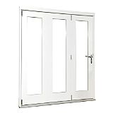 Save on this Wellington Softwood Fully Finished Reversible Sliding Folding Patio Door White BQWELL24SW Fits brickwork opening (H)2105 x (W)2405mm