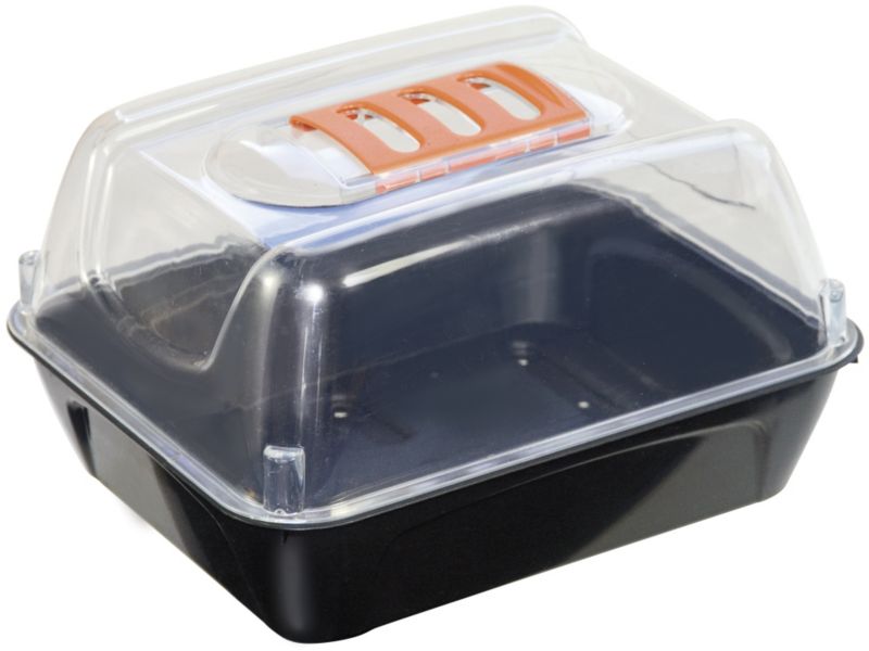 B&Q Unheated Propagator 1604 Black 22cm