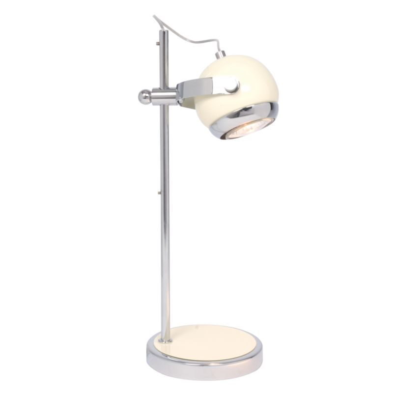 Iggy Retro Task Lamp Cream Gloss
