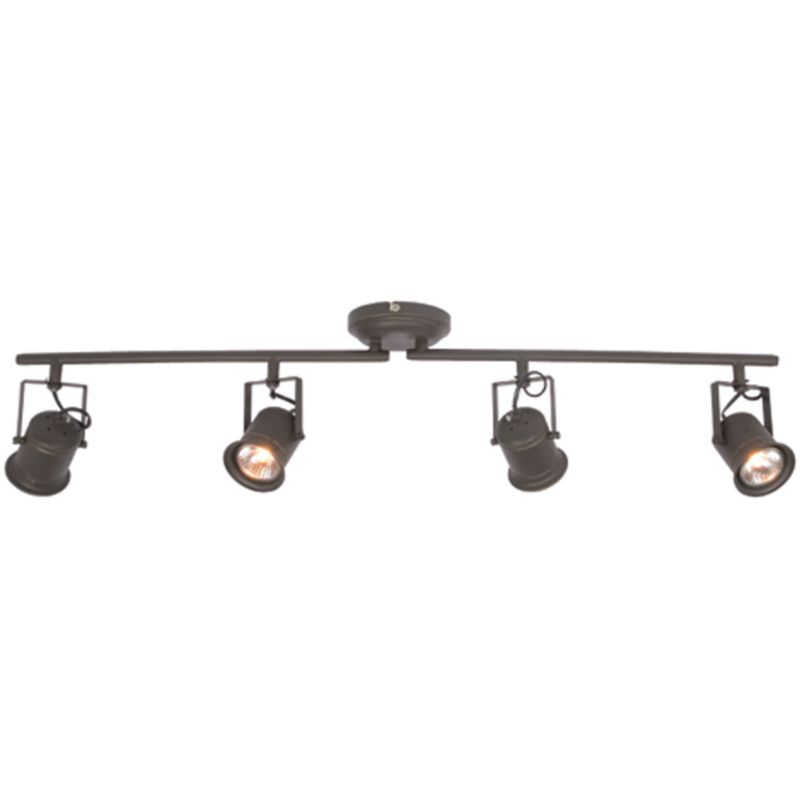 B&Q Crieff 4 Light Bar Spotlight Antiqued Bronzed Effect