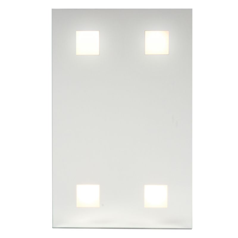 BampQ Miller 4 Light Mirrored Rectangle Wall Light Mirrored Glass 10W