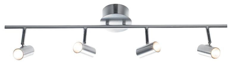 Lights by B&Q Can 4 Light Spotlight Bar Aluminium