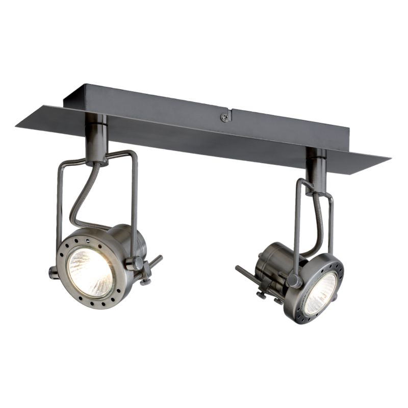 Simona 2 Light Bar Spotlight Brushed Chrome Finish