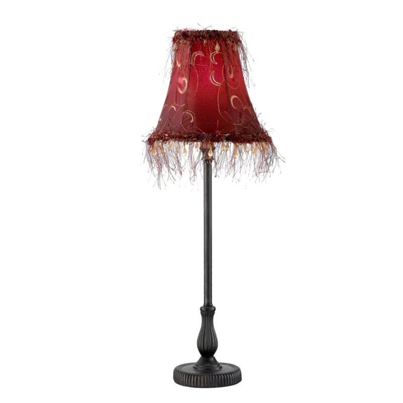 BandQ Francois Table Lamp Burgundy 10364