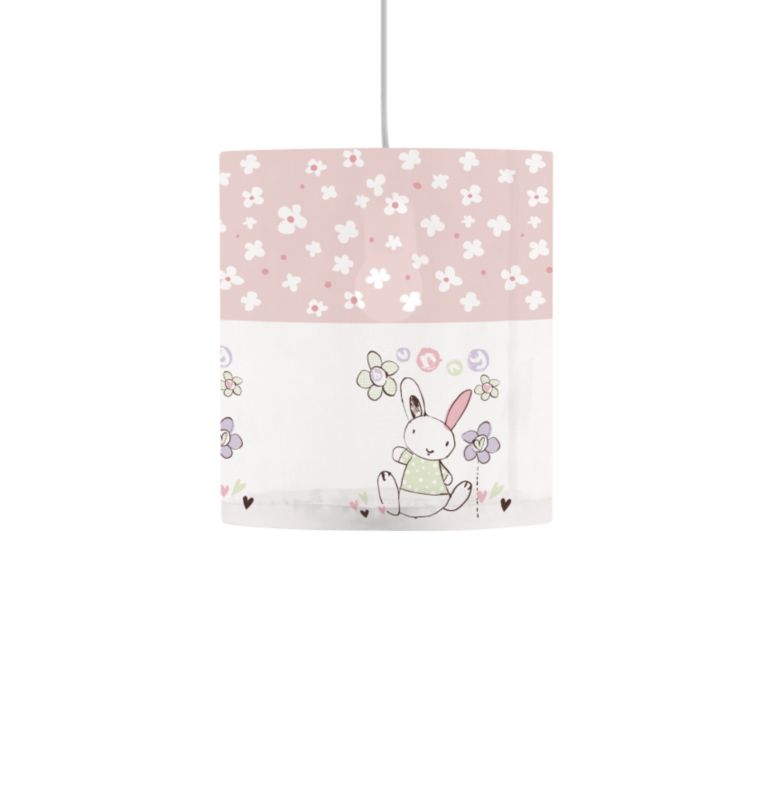 Bunny Fabric Pendant Pink Multi