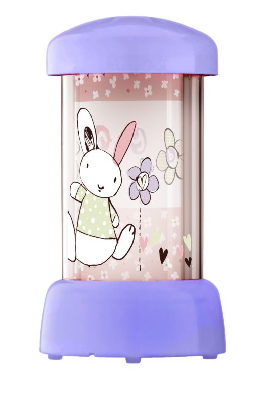 Lights by BandQ Kids Bunny Carousel Lamp Pink Multi