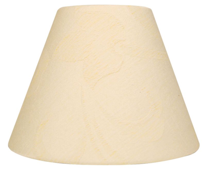 Lights by B&Q Belgravia Jaquard Damask Candle Shade Cream