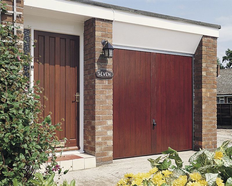 BandQ Windermere Up And Over Timber Garage Door BQ76WNDR 2286mm x 2134mm