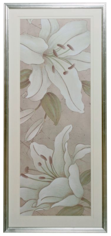 Colours by BampQ White Lily Framed Print 93x42cm