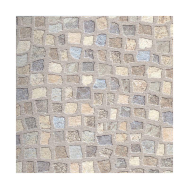 B&Q Self Adhesive Vinyl Tile Natural Mosaic (W) 305 x (L) 305mm Pack Of 6