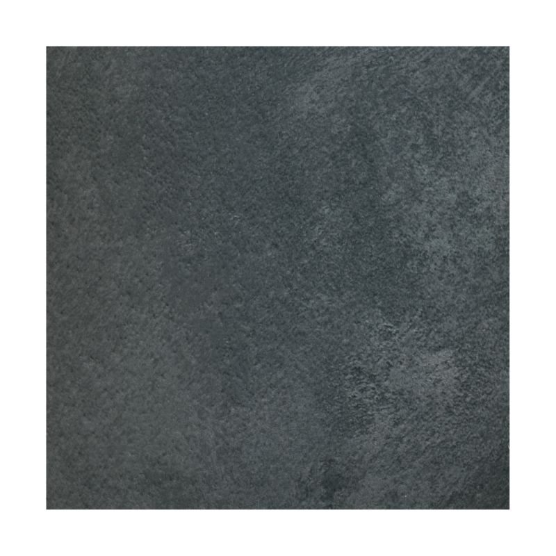 BampQ Select Large Self Adhesive Vinyl Tile Black Slate Effect W 406 x L 406mm Pack Of 6