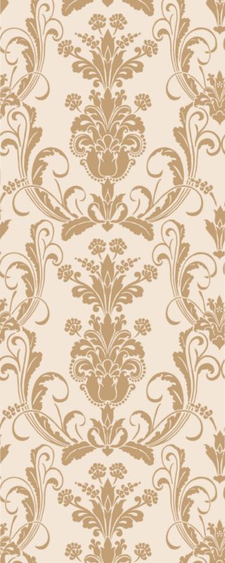 Colours Collection by B&Q Zhivago Luxury Paste The Wall Wallpaper White/Gold Effect 10M