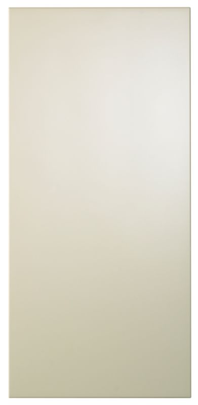 Cooke and Lewis Kitchens Cooke and Lewis High Gloss Cream Clad On Wall Panel (H)757 x (W)359 x (D)22mm