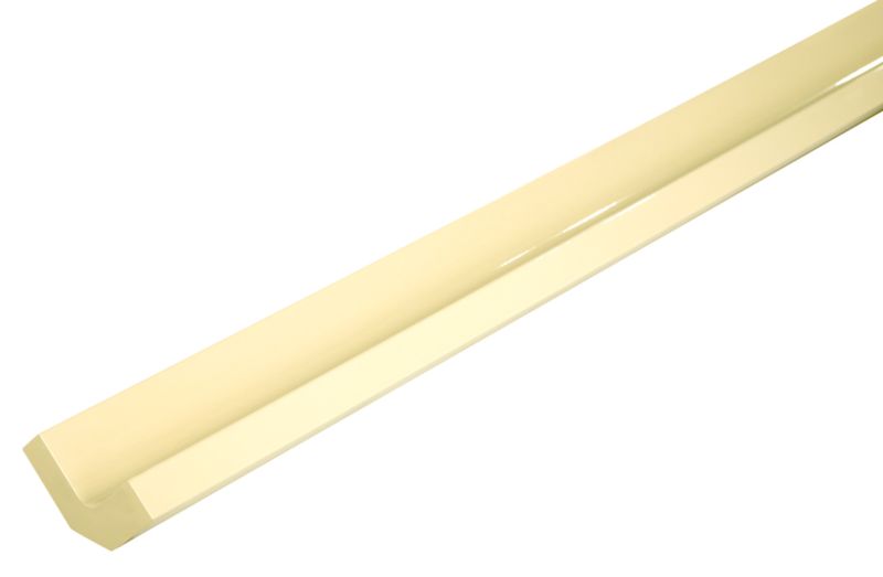 Cooke and Lewis Kitchens Cooke and Lewis High Gloss Cream Base Corner Post (H)720 x (W)57 x (D)57mm