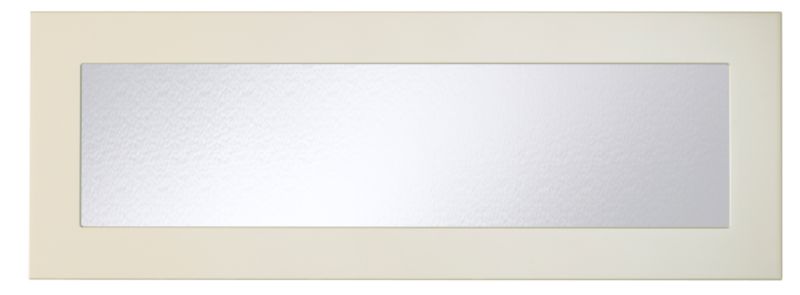 Cooke and Lewis Kitchens Cooke and Lewis High Gloss Cream Pack Za Glazed Bridging Door/Pan Drawer Front 1000mm