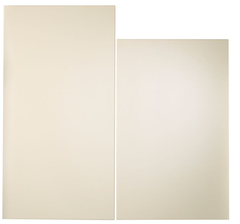 Cooke and Lewis Kitchens Cooke and Lewis High Gloss Cream Pack E1 Tall Fridge Freezer Doors 600mm