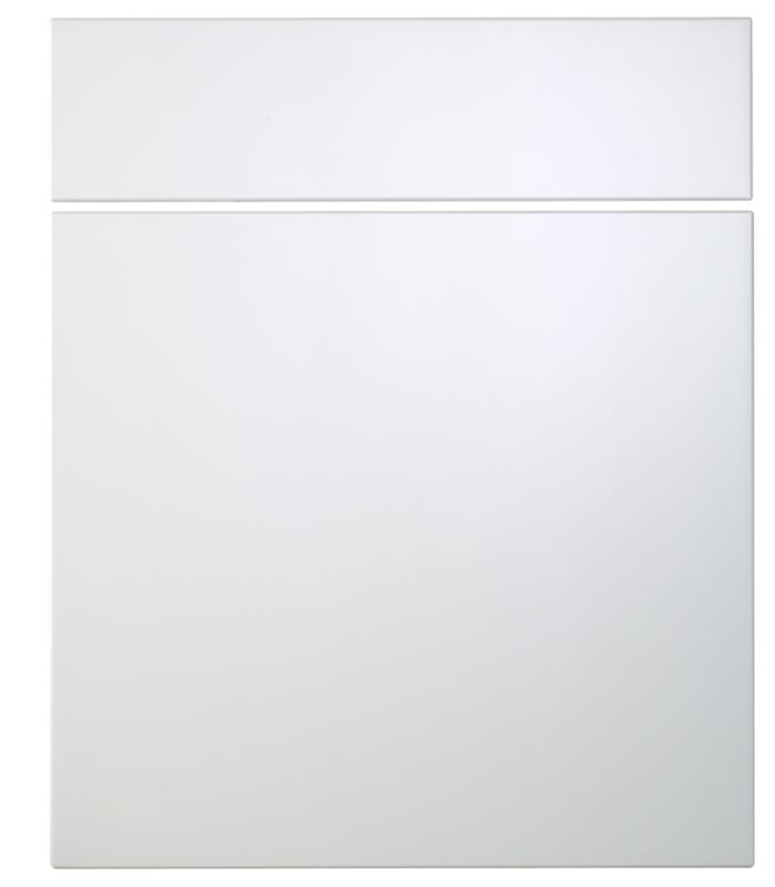 Cooke and Lewis Kitchens Cooke and Lewis High Gloss White Pack S Drawerline Door and Drawer Front 600mm