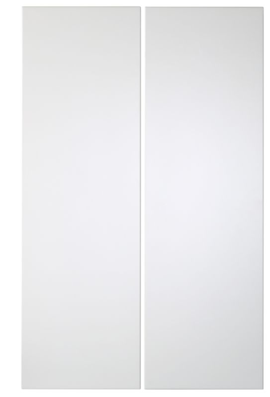 Cooke and Lewis High Gloss White Pack V 2 x Larder Doors 300mm
